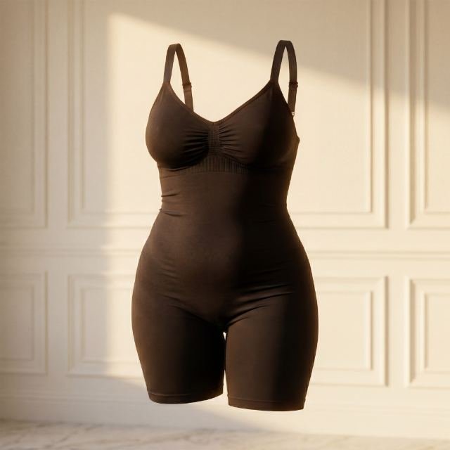Le body sculptant SLIMGLOSS mis en scène dans un salon parisien à moulures